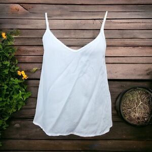 SEE BY CHLOE Womens White 100% Viscose Breezy Cami Tank Size SMALL Designer